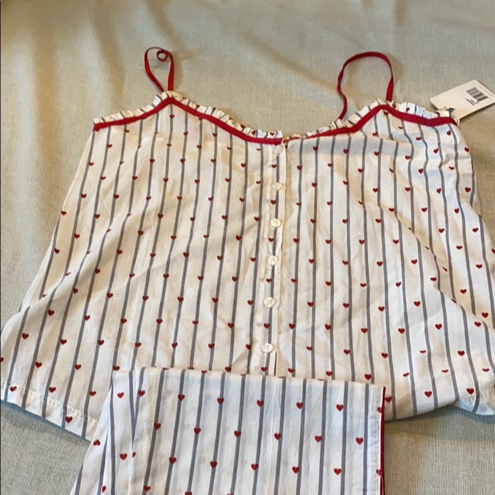 PJ salvage heart pj set